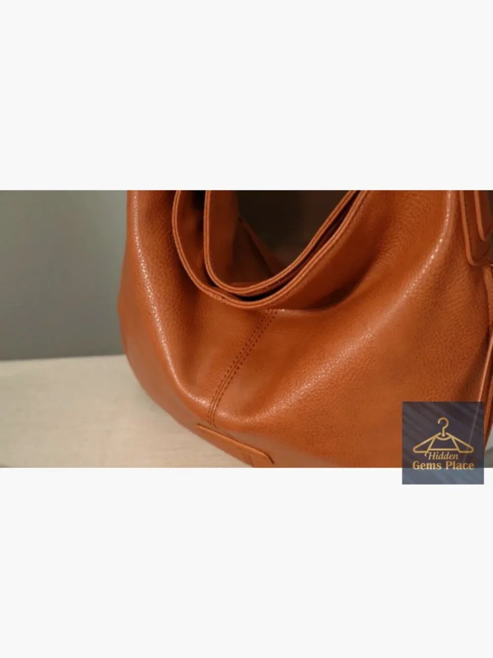 Vegan Leather Quilted Hobo Shoulder Bag Large Purses Satchel Tote - Picture 7 of 7